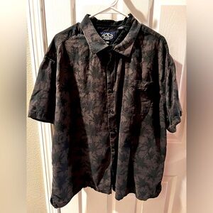 Men’s Nat Nast Silk Palm Tree Tropical Shirt